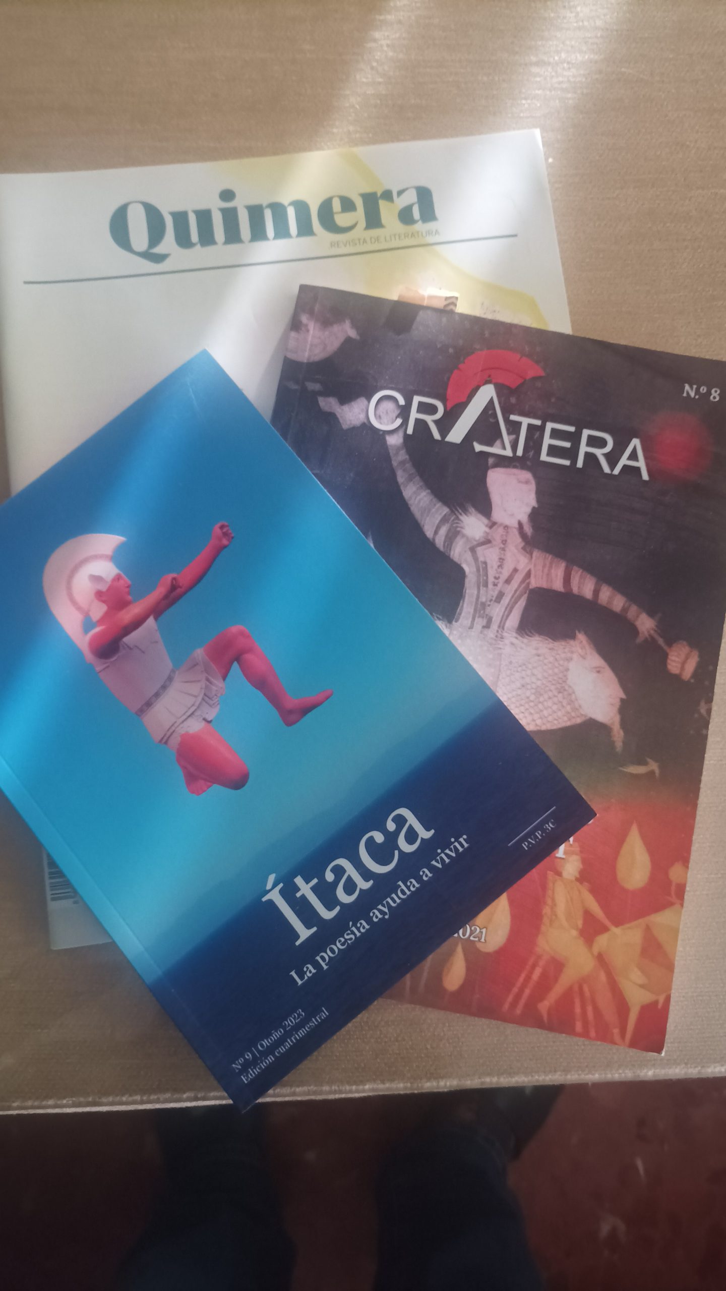 Crátera, Quimera e Ítaca